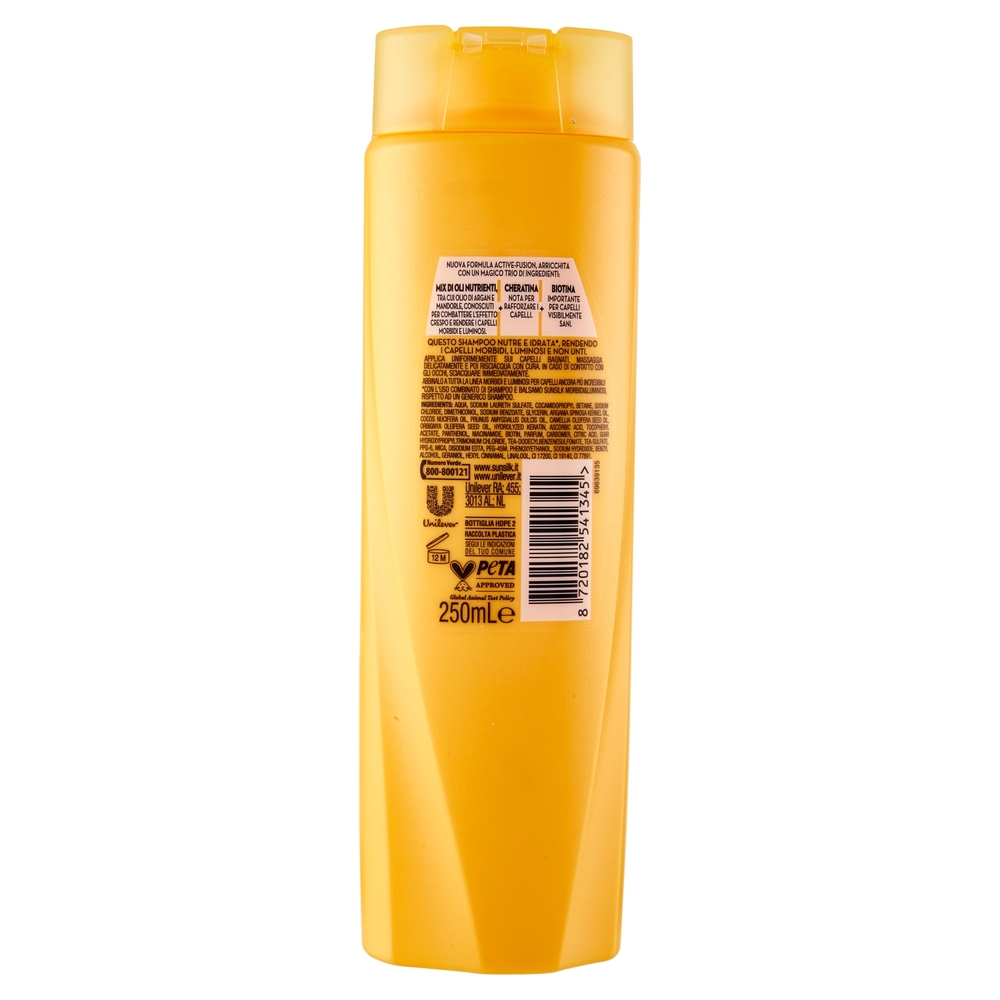 sunsilk Morbidi e Luminosi Shampoo per Capelli Secchi 250 mL